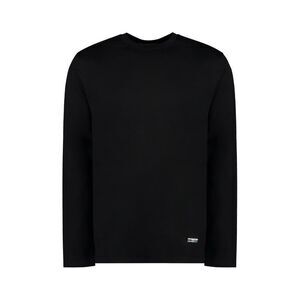 JIL SANDER Men's Long-Sleeve T-Shirt with Logo Detail Men BLACK T-Shirts